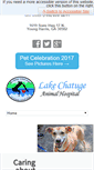 Mobile Screenshot of lakechatugeanimalhospital.com