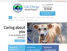 Tablet Screenshot of lakechatugeanimalhospital.com